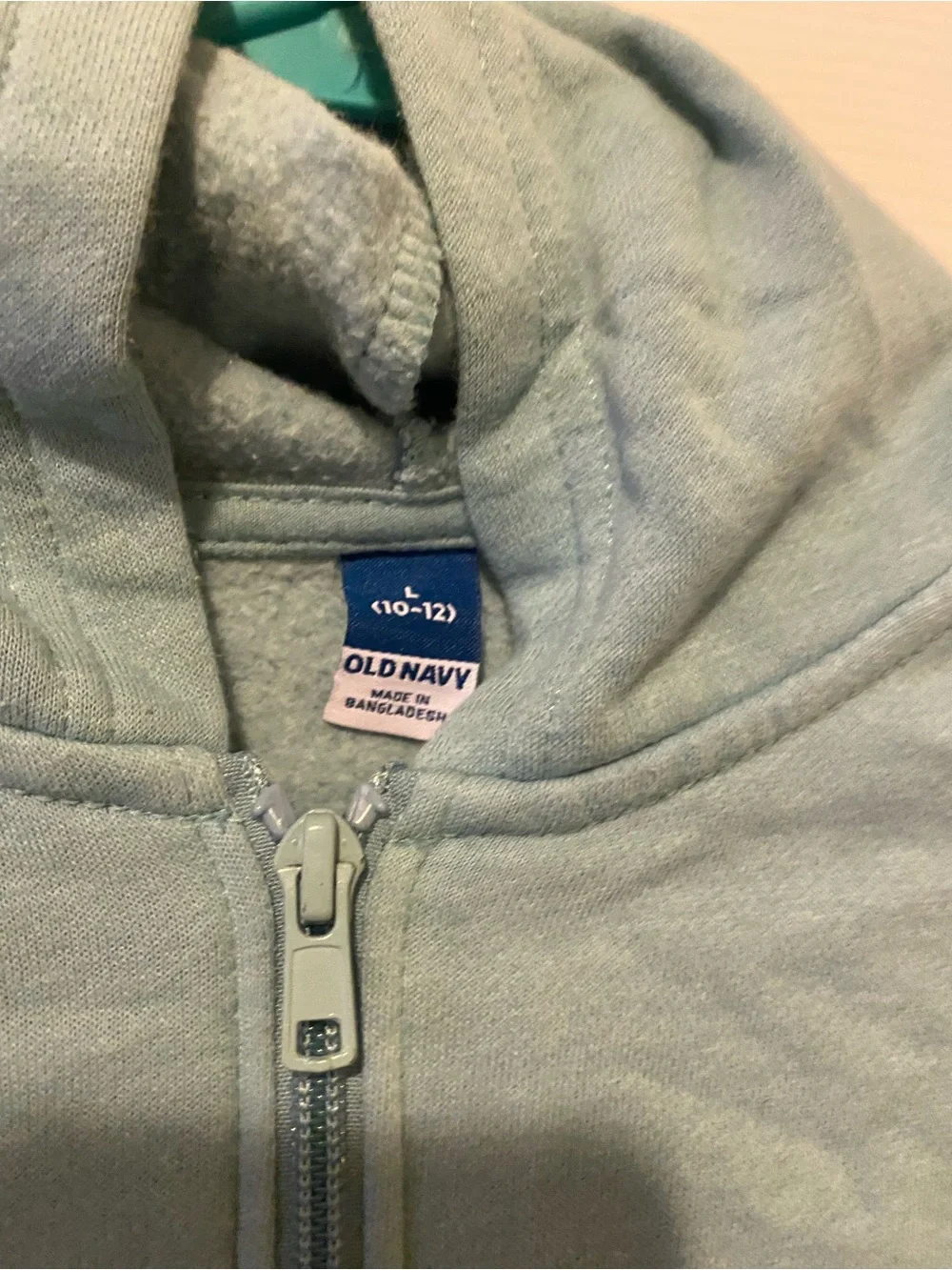 Old Navy Kids Hooded Zip Jacket - Seafoam Green
